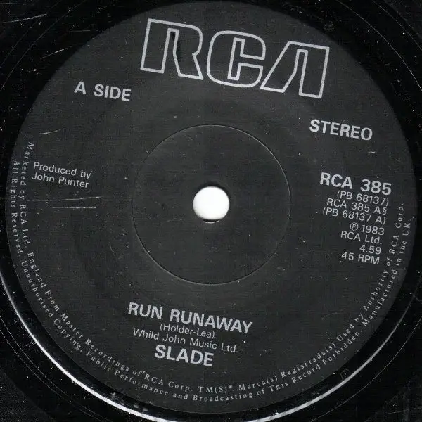 Slade Run Runaway (SOLID CENTRE)