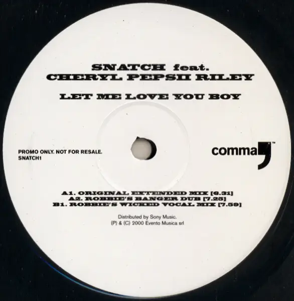 SNATCH - Let Me Love You Boy (PROMO) - 12 inch x 1