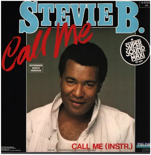 STEVIE B. - Call Me - Disque Maxi x 1