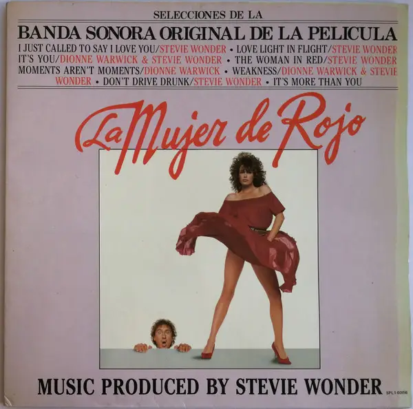 STEVIE WONDER - La Mujer De Rojo (Selecciones De La Banda Sonora Original De La Película) - Disque 33T