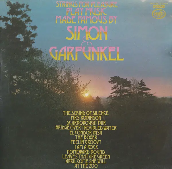 STRINGS FOR PLEASURE - Play Music Made Famous By Simon & Garfunkel - Disque 33T