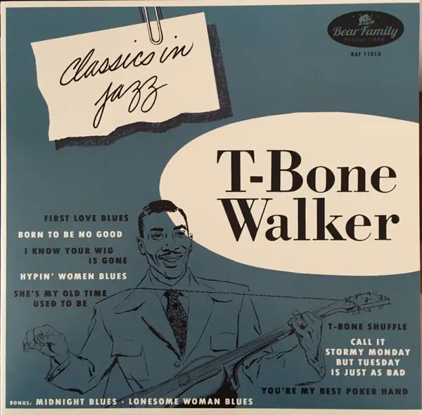 T-BONE WALKER - Classics In Jazz (MONO, LTD ED) - Disque 25 cm
