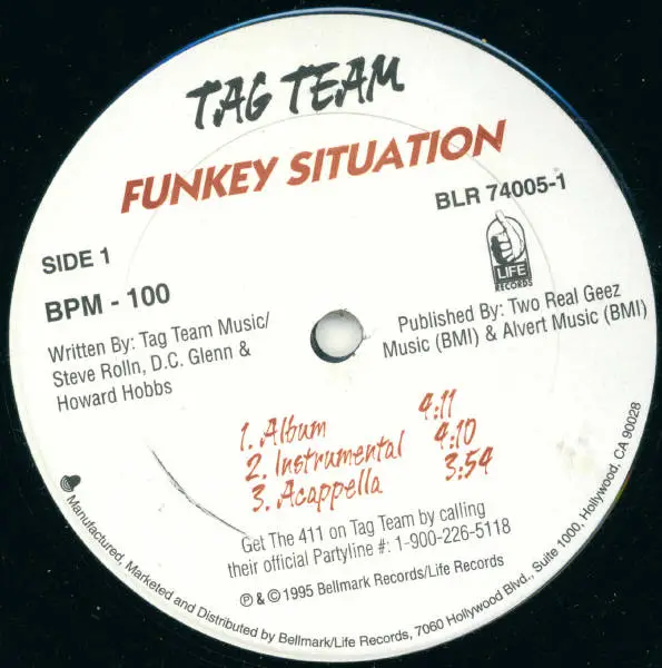 TAG TEAM - Funkey Situation / What You Waitin For - 12 inch x 1