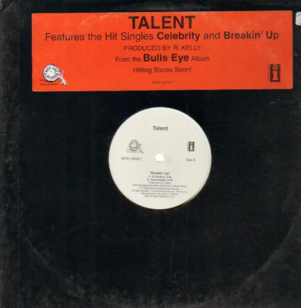TALENT - Celebrity / Breakin' Up - 12 inch 45 rpm
