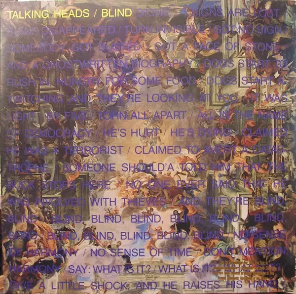 TALKING HEADS - Blind - 12 inch x 1