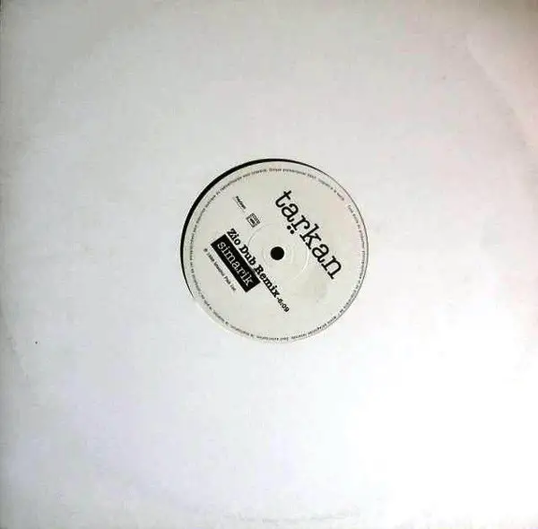 TARKAN - Simarik (Zio Dub Remix) (PROMO) - Disque Maxi x 1