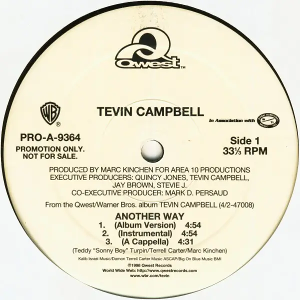 TEVIN CAMPBELL - Another Way (PROMO) - 12 inch x 1