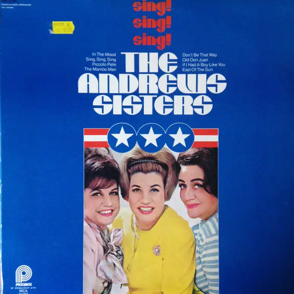 THE ANDREWS SISTERS - Sing Sing Sing - Disque 33T