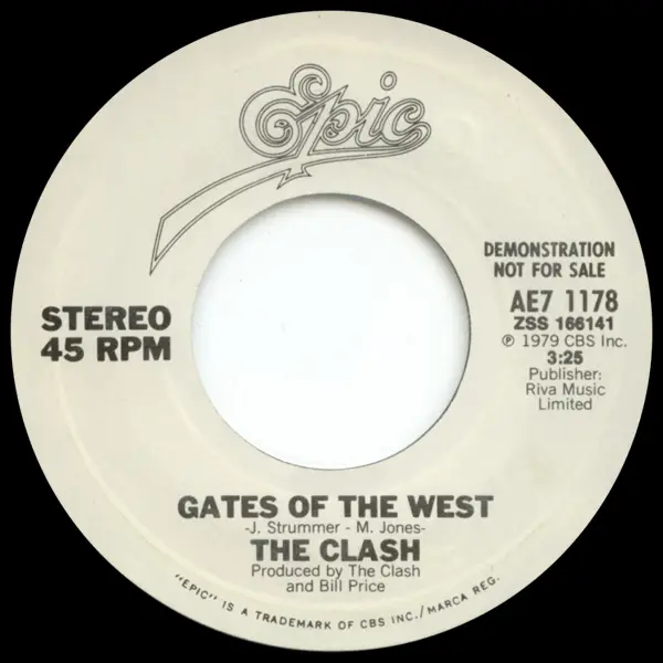 THE CLASH - Gates Of The West / Groovy Times - 7inch x 1