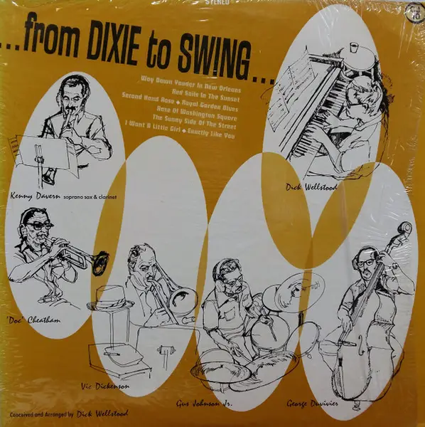 KENNY DAVERN, 'DOC' CHEATHAM, DICK WELLSTOOD, ... - ... From Dixie To Swing ... - LP