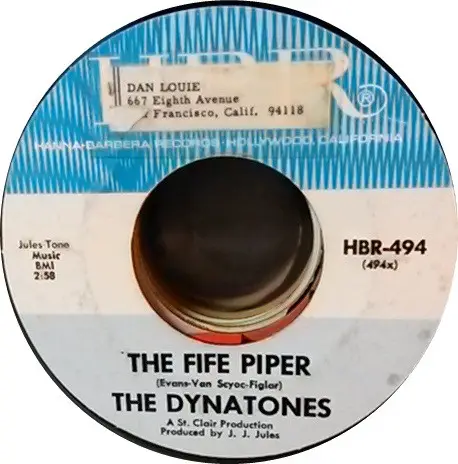 THE DYNATONES - The Fife Piper - 7inch x 1