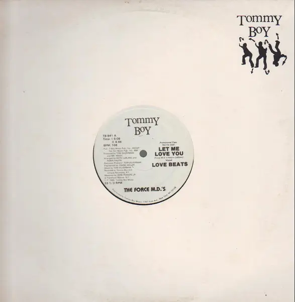THE FORCE M.D.'S, FORCE MD'S - Let Me Love You (PROMO) - Disque Maxi x 1