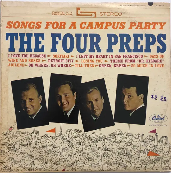 THE FOUR PREPS - Songs For A Campus Party - LP
