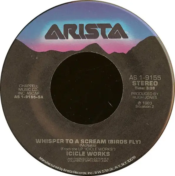 THE ICICLE WORKS - Whisper To A Scream (Birds Fly) / In The Dance The Shaman Led - Disque 45T x 1
