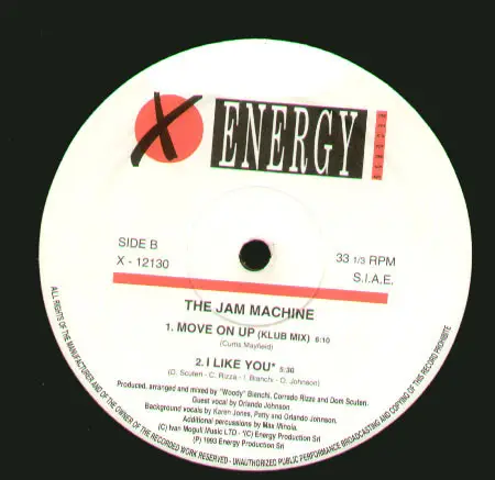 THE JAM MACHINE - Move On Up - 12 inch x 1