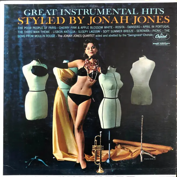 THE JONAH JONES QUARTET - Great Instrumental Hits Styled By Jonah Jones (MONO) - Disque 33T