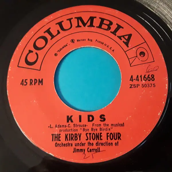 THE KIRBY STONE FOUR - Kids  /  The Honeydripper - 7inch x 1