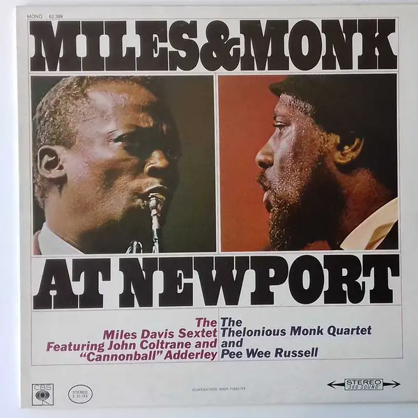 THE MILES DAVIS SEXTET & THE THELONIOUS MONK QUARTET - Miles & Monk At Newport - Disque 33T