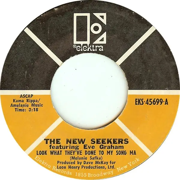 THE NEW SEEKERS - Look What They've Done To My Song Ma - 7inch x 1
