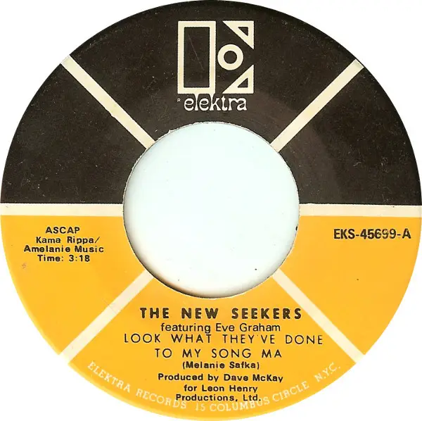 THE NEW SEEKERS - Look What They've Done To My Song Ma - 7inch x 1