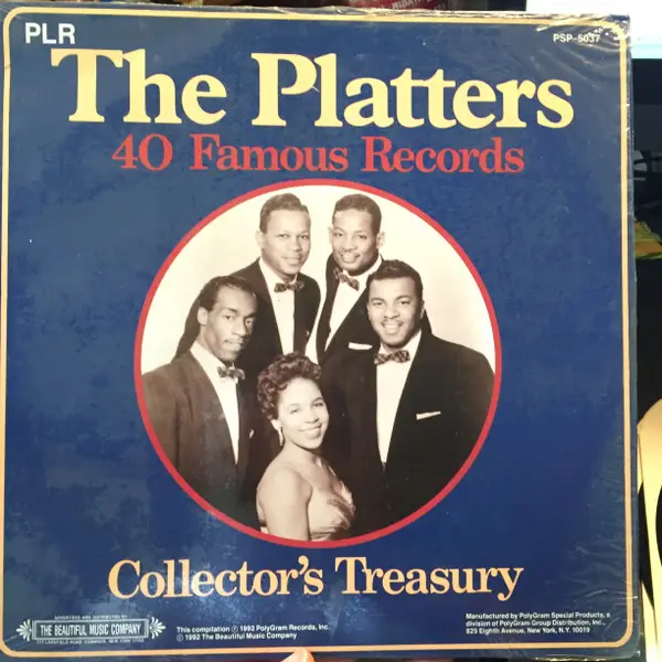 THE PLATTERS - 40 Famous Records: Collector's Treasury - 12 inch x 3