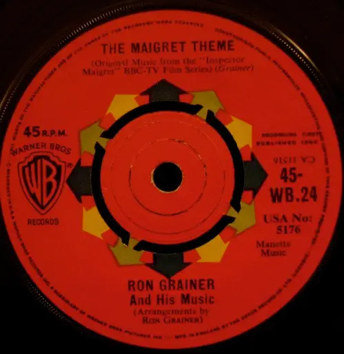 THE RON GRAINER ORCHESTRA - The Maigret Theme - Disque 45T x 1