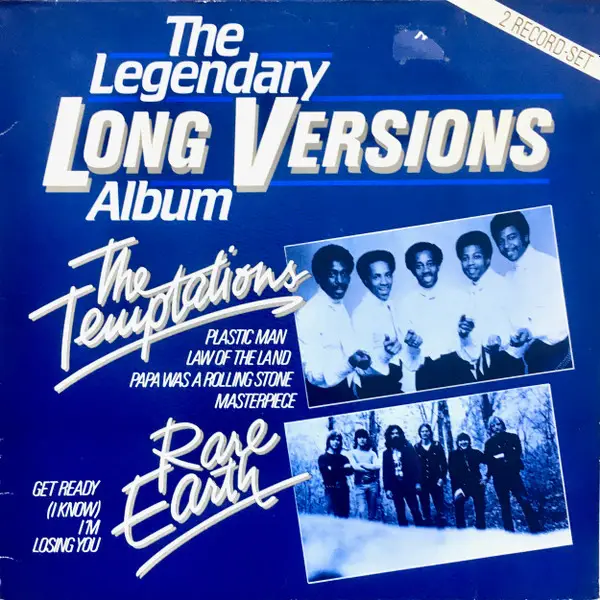 THE TEMPTATIONS / RARE EARTH - The Legendary Long Versions Album - Disque 33T x 2