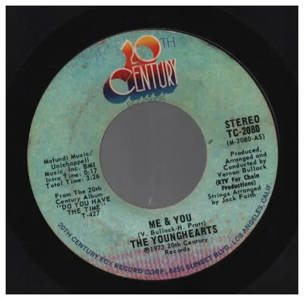 THE YOUNGHEARTS - Me & You - Disque 45T x 1