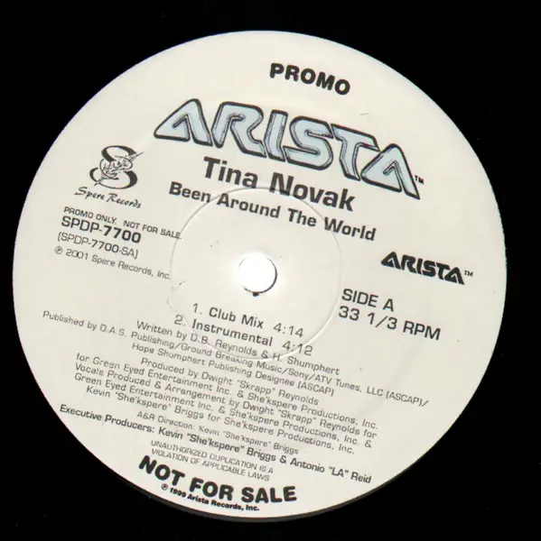 TINA NOVAK - Been Around The World - Disque Maxi 45T