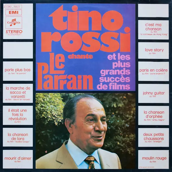 TINO ROSSI - Chante Le Parrain Et Les Plus Grandes Succès De Films - Disque 33T