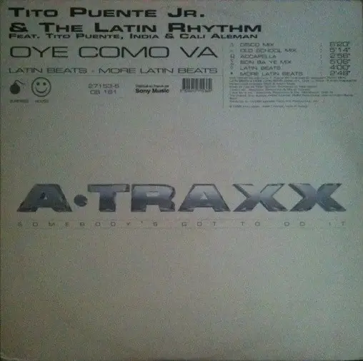 TITO PUENTE JR. & THE LATIN RHYTHM FEAT. TITO PUENTE , INDIA & CALI ALEMAN - Oye Como Va - Disque Maxi x 1