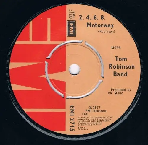 TOM ROBINSON BAND - 2-4-6-8 Motorway - 7inch x 1