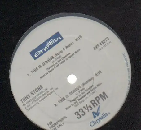 TONY STONE - This Is Serious - Disque Maxi x 1