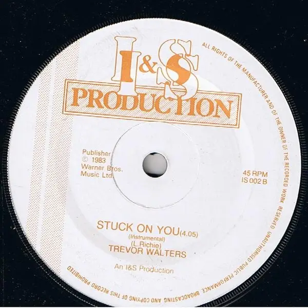 TREVOR WALTERS - Stuck On You - Disque 45T x 1