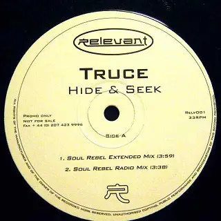 TRUCE - Hide & Seek - Disque Maxi 45T