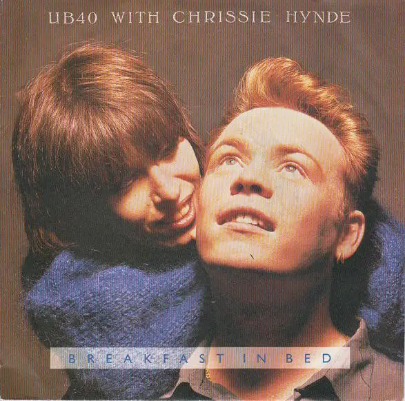 UB40 WITH CHRISSIE HYNDE - Breakfast In Bed - Disque 45T x 1