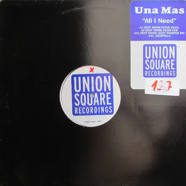 UNA MAS - All I Need - Disque Maxi x 1