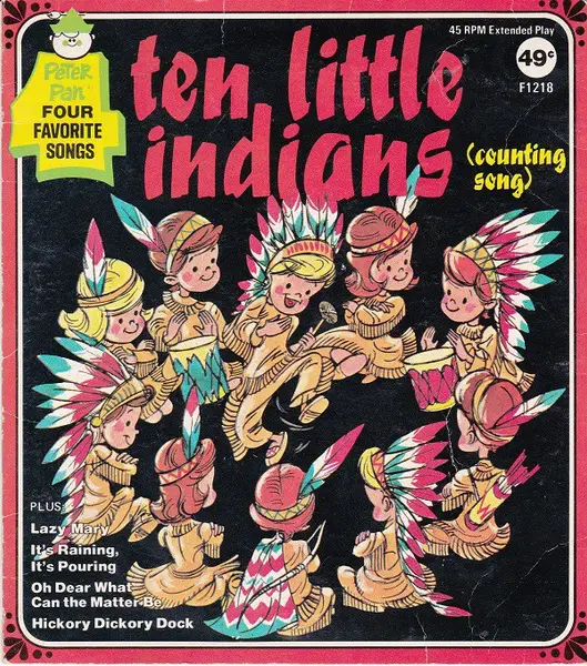 KINDERLIEDER - Ten Little Indians (Counting Songs) - 7inch x 1