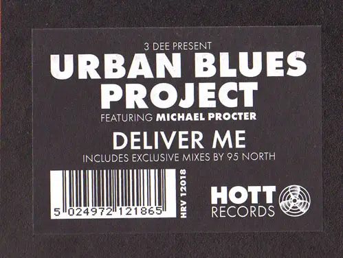 URBAN BLUES PROJECT - Deliver Me - Disque Maxi x 1