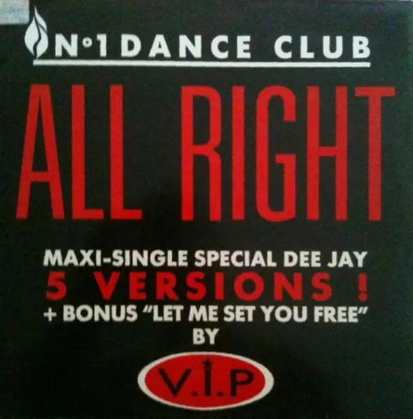 V.I.P., V.I.P - All Right - 12 inch x 1