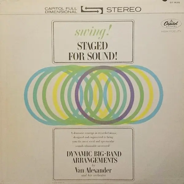 VAN ALEXANDER - Swing! Staged For Sound - Disque 33T