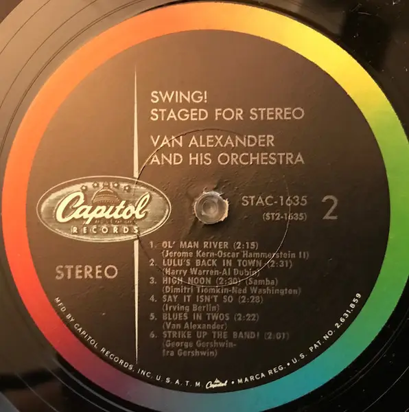 VAN ALEXANDER - Swing! Staged For Stereo - Disque 33T