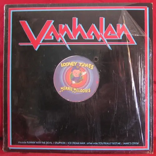 van halen runnin' with the devil (red vinyl, promo version)
