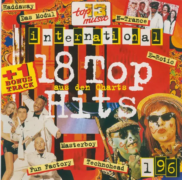 N-TRANCE, ACE OF BASE, PERPLEXER, A.O. - 18 Top Hits Aus Den Charts 1/96 - Disque CD