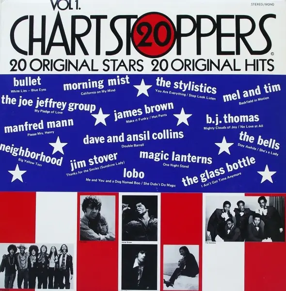 B. J. THOMAS, JAMES BROWN, MANFRED MANN, A.O. - 20 Chartstoppers Vol 1. - Disque 33T
