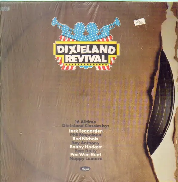BOBBY HACKETT, JACK TEAGARDEN, PEE WEE HUNT AND HIS ORCHESTER - Dixieland Revival - LP