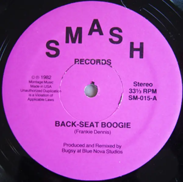 FRANKIE DENNIS - Back-Seat Boogie - 12 inch x 1
