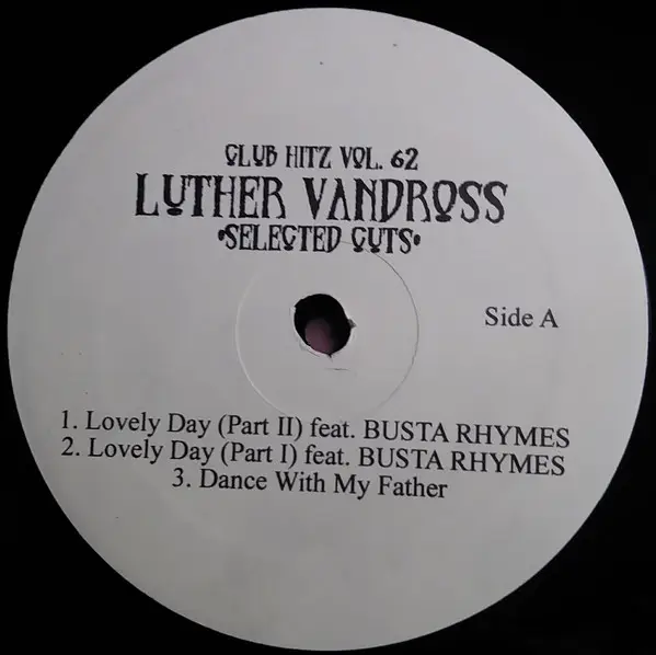 LUTHER VANDROSS, VIVIAN GREENN, JOHNSON SISTERS, JAGGED EDGE - Club Hitz Vol. 62 - 12 inch x 1