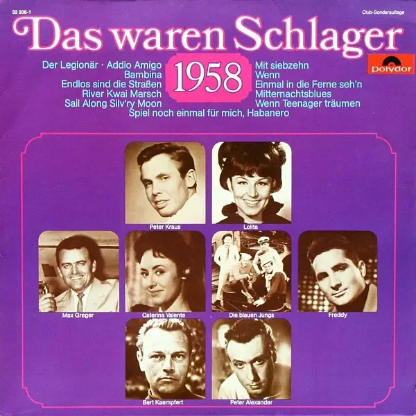 LOLITA, PETER KRAUS, BERT KAEMPFERT A.O. - Das Waren Schlager 1958 - LP