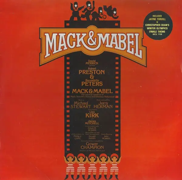 DAVID MERRICK (2) PRESENTS ROBERT PRESTON (3) & BERNADETTE PETERS - Mack & Mabel - Disque 33T